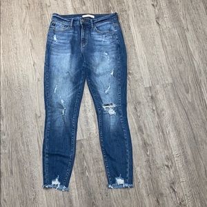 Kancan Mid-Rise Ankle skinny